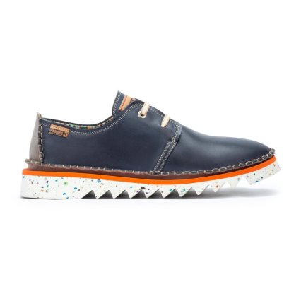 Men's Pikolinos VILLENA Lace Up Shoes Blue | NZ IQ1095A